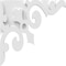 Ekena Millwork Whitman Architectural Grade PVC Corbel, 1 7/8"W X 22"D X 22"H CORP01X22X22WH - alternate 4